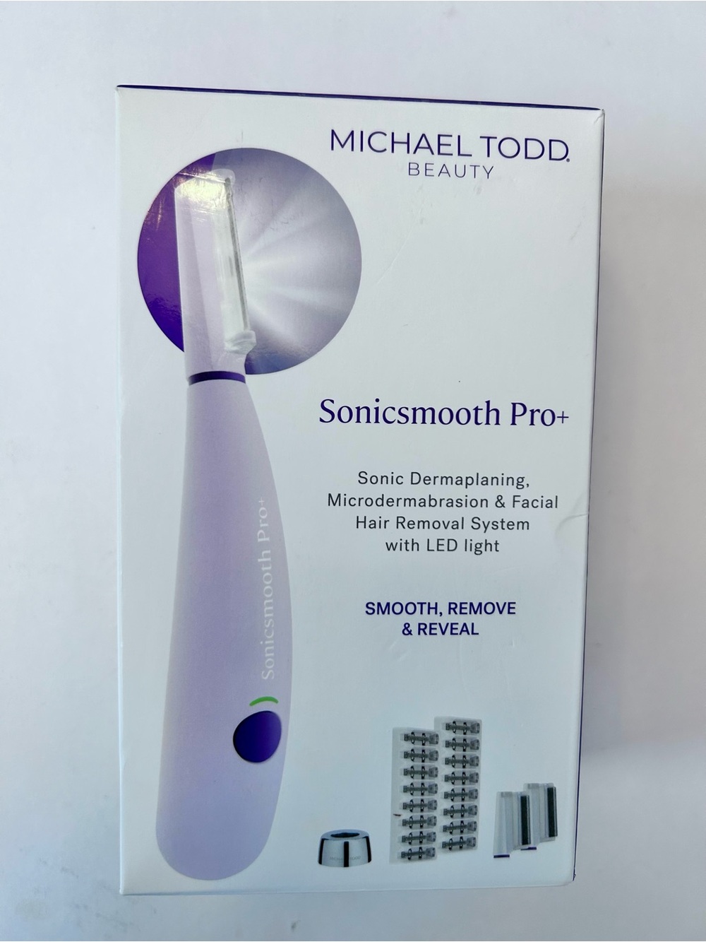 Sonicsmooth Pro+ Lavender Dermaplaning & Hair Removal Device